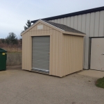  Kenosha WI Gable shed with roll up door